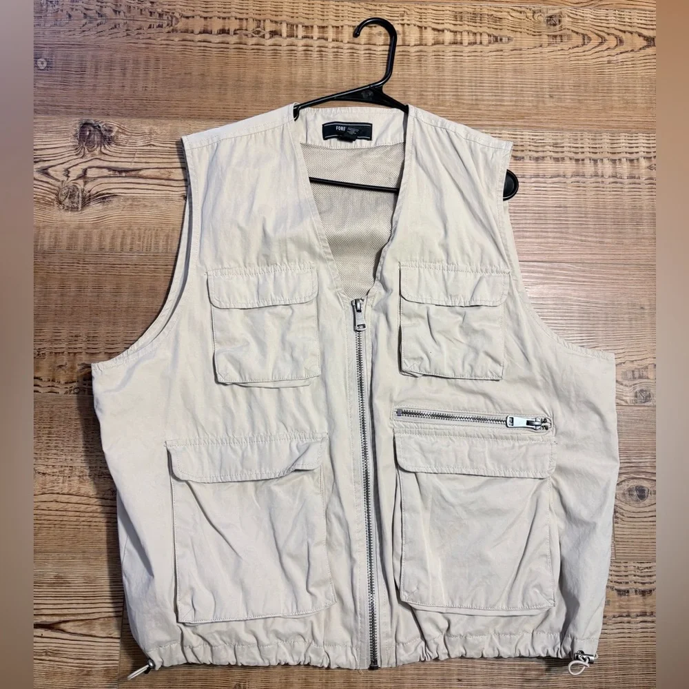 Faded Glory Men's Light Tan Vest - Picture 1 of 2